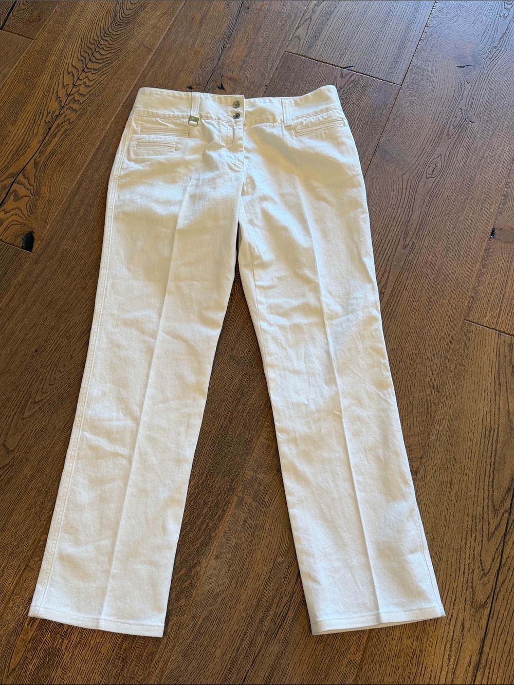 Vintage Dolce &‎ Gabbana White Stretch Denim Trousers It 46 US 10